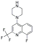 1-[8-FLUORO-2-(TRIFLUOROMETHYL)QUINOL-4-YL]PIPERAZIN 结构式