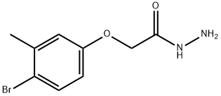2-(4-BROMO-3-METHYLPHENOXY)ACETOHYDRAZIDE 结构式