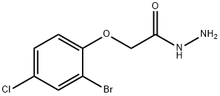 2-(2-BROMO-4-CHLOROPHENOXY)ACETOHYDRAZIDE 结构式