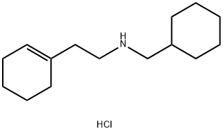 2-(1-CYCLOHEXEN-1-YL)-N-(CYCLOHEXYLMETHYL)-1-ETHANAMINE HYDROCHLORIDE 结构式