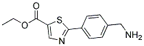 2-(4-AMINOMETHYL-PHENYL)-THIAZOLE-5-CARBOXYLIC ACID ETHYL ESTER 结构式