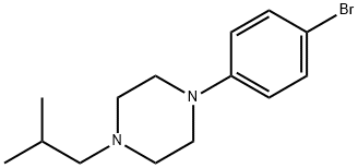 1-(4-BROMO-PHENYL)-4-ISOBUTYL-PIPERAZINE 结构式