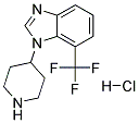 1-(PIPERIDIN-4-YL)-7-(TRIFLUOROMETHYL)-1H-BENZO[D]IMIDAZOLE HYDROCHLORIDE 结构式