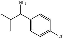 1-(4-氯苯基)-2-甲基丙基-1-胺 结构式