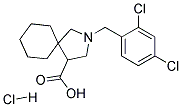 2-(2,4-DICHLORO-BENZYL)-2-AZA-SPIRO[4.5]DECANE-4-CARBOXYLIC ACID HYDROCHLORIDE 结构式