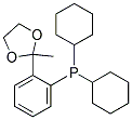 2'-(DICYCLOHEXYLPHOSPHINO)ACETOPHENONE ETHYLENE KETAL 结构式