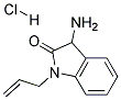 1-ALLYL-3-AMINO-1,3-DIHYDRO-INDOL-2-ONE HYDROCHLORIDE 结构式