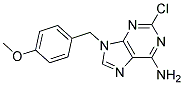 2-CHLORO-9-(4-METHOXY-BENZYL)-9H-PURIN-6-YLAMINE 结构式