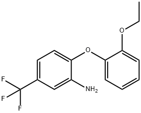 2-(2-ETHOXYPHENOXY)-5-(TRIFLUOROMETHYL)ANILINE 结构式