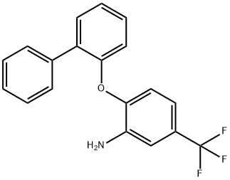 [2-(联苯-2-氧基)-5-(三氟甲基)苯基]胺 结构式