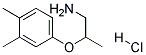 2-(3,4-DIMETHYLPHENOXY)-1-PROPANAMINE HYDROCHLORIDE 结构式