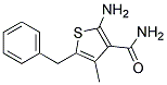 2-AMINO-5-BENZYL-4-METHYL-THIOPHENE-3-CARBOXYLIC ACID AMIDE 结构式