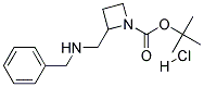 2-(BENZYLAMINO-METHYL)-AZETIDINE-1-CARBOXYLIC ACID TERT-BUTYL ESTER HYDROCHLORIDE 结构式