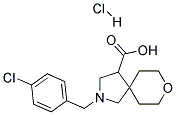 2-(4-CHLORO-BENZYL)-8-OXA-2-AZA-SPIRO[4.5]DECANE-4-CARBOXYLIC ACID HYDROCHLORIDE 结构式
