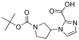 1-Boc-3-(2-carboxy-imidazol-1-yl)-pyrrolidine 结构式