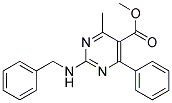 2-BENZYLAMINO-4-METHYL-6-PHENYLPYRIMIDINE-5-CARBOXYLIC ACID METHYL ESTER 结构式