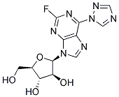 2-FLUORO-6-(1,2,4-TRIAZOL-1-YL)-9-(BETA-D-ARABINOFURANOSYL)-9H-PURINE 结构式