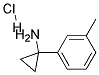 1-(3-甲基苯基)环丙-1-胺盐酸盐 结构式