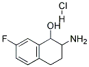 2-AMINO-7-FLUORO-1,2,3,4-TETRAHYDRO-NAPHTHALEN-1-OL HYDROCHLORIDE 结构式