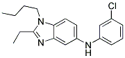 (1-Butyl-2-ethyl-1H-benzoimidazol-5-yl)-(3-chloro-phenyl)-amine 结构式