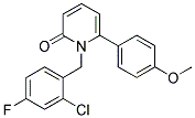 1-(2-CHLORO-4-FLUOROBENZYL)-6-(4-METHOXYPHENYL)PYRIDIN-2(1H)-ONE 结构式