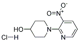 1-[3-NITROPYRIDIN-2-YL]PIPERIDINE-4-OL HYDROCHLORIDE 结构式