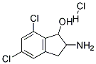 2-Amino-5,7-dichloro-indan-1-ol hydrochloride 结构式