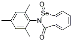 1-OXO-2-(2,4,6-TRIMETHYL-PHENYL)-1,2-DIHYDRO-1LAMBDA4-BENZO[D]ISOSELENAZOL-3-ONE 结构式