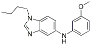 (1-BUTYL-1H-BENZOIMIDAZOL-5-YL)-(3-METHOXY-PHENYL)-AMINE 结构式