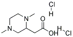 (1,4-DIMETHYL-PIPERAZIN-2-YL)-ACETIC ACID DIHYDROCHLORIDE 结构式