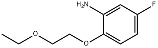 2-(2-乙氧基乙氧基)-5-氟苯胺 结构式