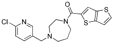 1-[(6-CHLOROPYRIDIN-3-YL)METHYL]-4-(THIENO[3,2-B]THIEN-2-YLCARBONYL)-1,4-DIAZEPANE 结构式