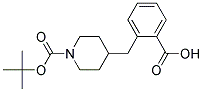 2-((1-(TERT-BUTOXYCARBONYL)PIPERIDIN-4-YL)METHYL)BENZOIC ACID 结构式