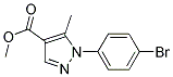 1-(4-BROMO-PHENYL)-5-METHYL-1H-PYRAZOLE-4-CARBOXYLIC ACID METHYL ESTER 结构式