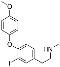 (2-[3-IODO-4-(4-METHOXY-PHENOXY)-PHENYL]-ETHYL)-METHYL-AMINE 结构式