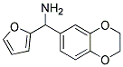 [2,3-DIHYDRO-1,4-BENZODIOXIN-6-YL(2-FURYL)METHYL]AMINE 结构式