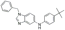(1-BENZYL-1H-BENZOIMIDAZOL-5-YL)-(4-TERT-BUTYL-PHENYL)-AMINE 结构式