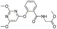 [2-[(2,6-DIMETHOXYPYRIMIDIN-4-YL)OXY]BENZAMIDO]ACETIC ACID, METHYL ESTER 结构式