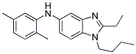 (1-BUTYL-2-ETHYL-1H-BENZOIMIDAZOL-5-YL)-(2,5-DIMETHYL-PHENYL)-AMINE 结构式