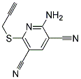 2-AMINO-6-PROP-2-YNYLSULFANYL-PYRIDINE-3,5-DICARBONITRILE 结构式