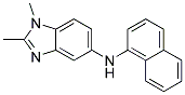 (1,2-DIMETHYL-1H-BENZOIMIDAZOL-5-YL)-NAPHTHALEN-1-YL-AMINE 结构式