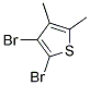 2,3-DIBROMO-4,5-DIMETHYLTHIOPHENE 结构式