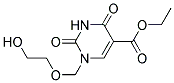 1-(2-HYDROXY-ETHOXYMETHYL)-2,4-DIOXO-1,2,3,4-TETRAHYDRO-PYRIMIDINE-5-CARBOXYLIC ACID ETHYL ESTER 结构式