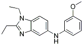 (1,2-DIETHYL-1H-BENZOIMIDAZOL-5-YL)-(3-METHOXY-PHENYL)-AMINE 结构式