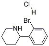 2-(2-溴苯基)哌啶盐酸盐 结构式