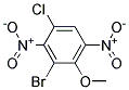 2-BROMO-4-CHLORO-3,6-DINITROPHENYL METHYL ETHER 结构式