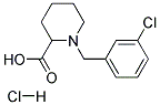 1-(3-Chloro-benzyl)-piperidine-2-carboxylic acid hydrochloride 结构式