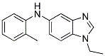 (1-Ethyl-1H-benzoimidazol-5-yl)-o-tolyl-amine 结构式