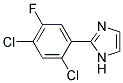 2-(2,4-DICHLORO-5-FLUORO-PHENYL)-1H-IMIDAZOLE 结构式