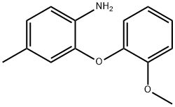 2-(2-甲氧基苯氧基)-4-甲基苯胺 结构式